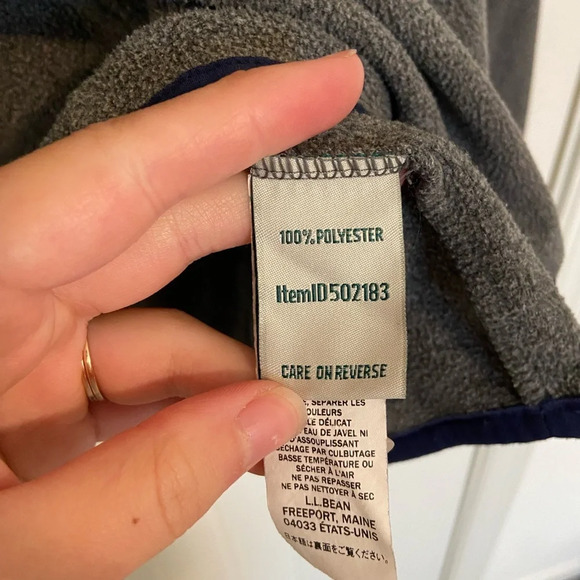 EUC | L.L. Bean women’s gray soft brushed fitness fleece zip jacket — medium - Picture 6 of 8